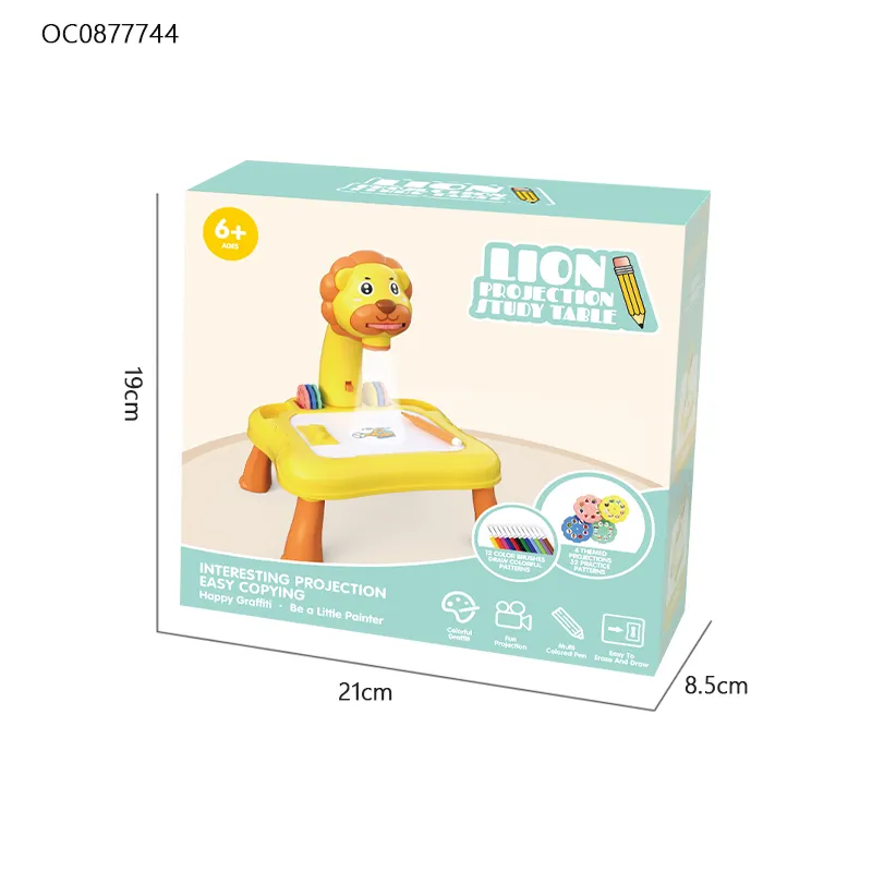 Wholesale Magnetic Writing Children Cartoon Lion Design Kids Educational Toys Table Drawing Board