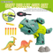 Wholesale Boys PVC Plastic Biq Dinosaur Toy Kids Assemble Soft Bullet Games Plastic Toys Gun