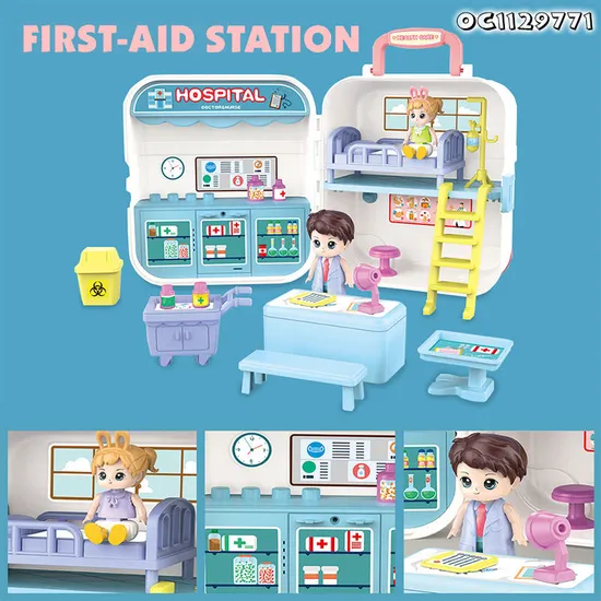 New Educational Plastic Role Play Toy Set Doctor Set for Kids