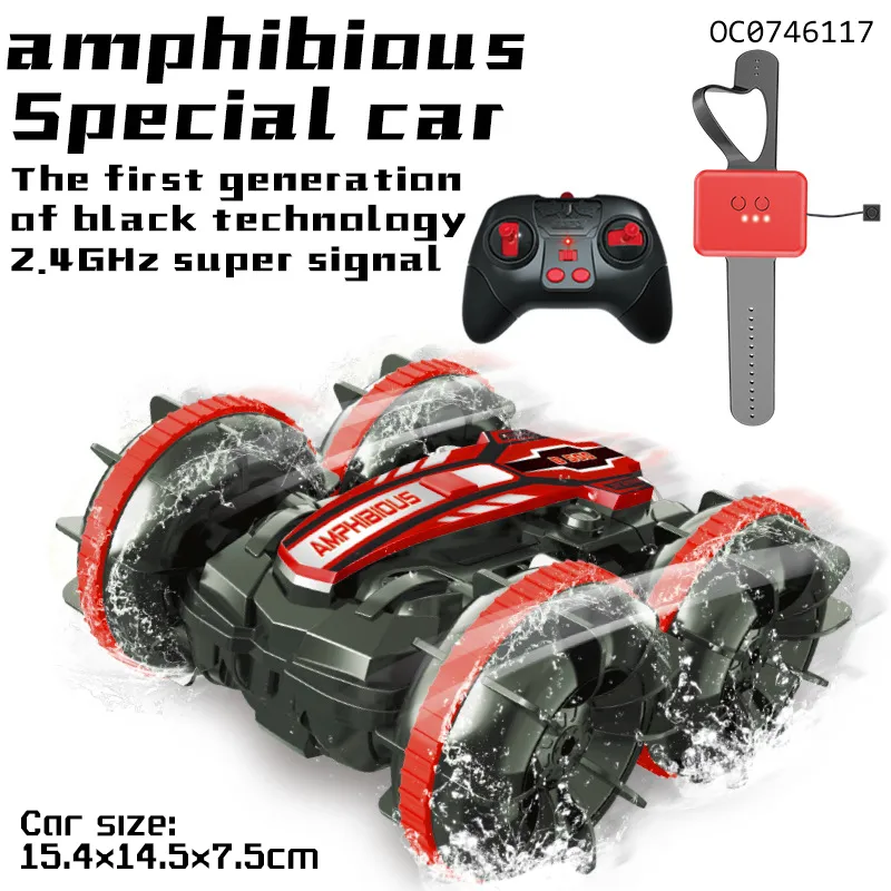 High Quality Rotate Gesture Sensing Remote Control Super Amphibious RC Stunt Car