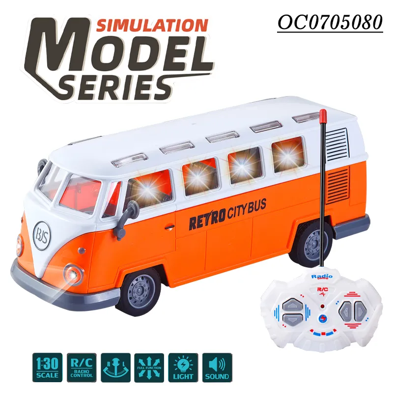 Wholesale 1: 30 Scale Custom Remote Control School Model Bus Toy Car Fo Kids