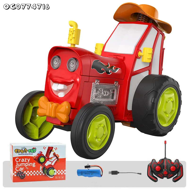 Drift Radio Control Electric Fancy Stunt Model Toys RC Car with Flashing Light and Sound for Kids