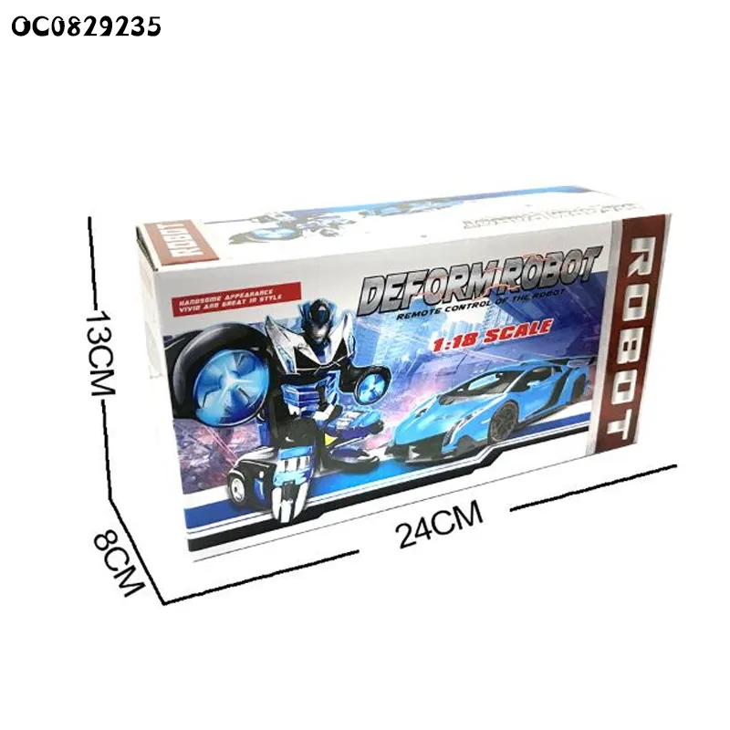 Wholesale Deformation Robot Car Model Display 1: 18 Scale Model Wheel RC Remote Control Car for Kids