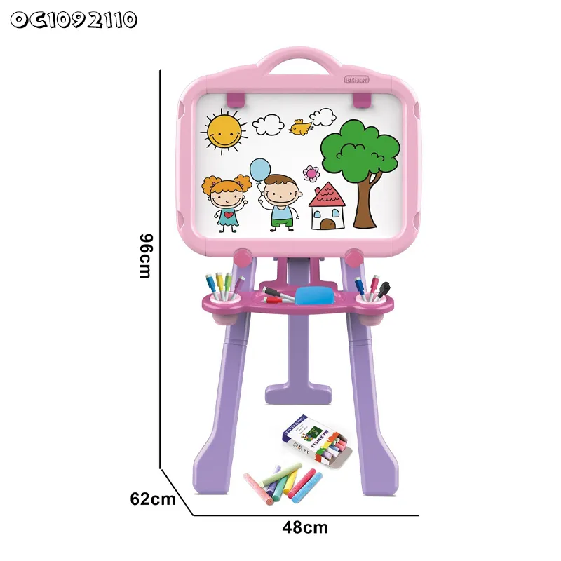 Montessori Creative Double Sided Drawing Board Whiteboard and Chalkboard Kids Children Educative Toys