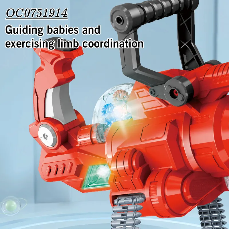 Hot Selling Automatic Safety Gear Children Kids Electric Toy Gun with Light Music