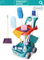 Kids Cleaning Tool Plastic Toys Set for Child Pretend Play Sweeping Tool Set with Trolley