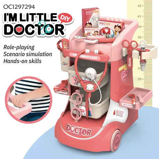 Children Role Play Kits Toys Hospital Play Montessori Kids Creative Interactive Doctor Set for 4 Year Olds