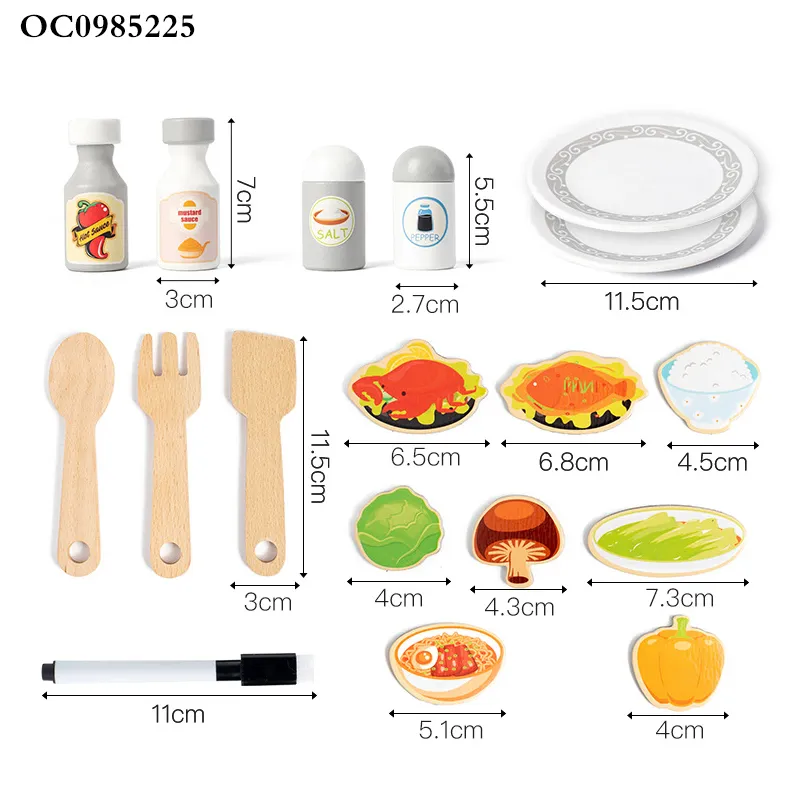 Wholesale Wooden House Miniature Cooking Stove Tableware Pretend Play Children's Plastic Spray Sink Kitchen Toy