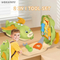 Pretend Play Screw Nuts Plastic Kids Engineering Toys Drill Machine Set Hand Tools and Power Tools Set Toys for Mechanics