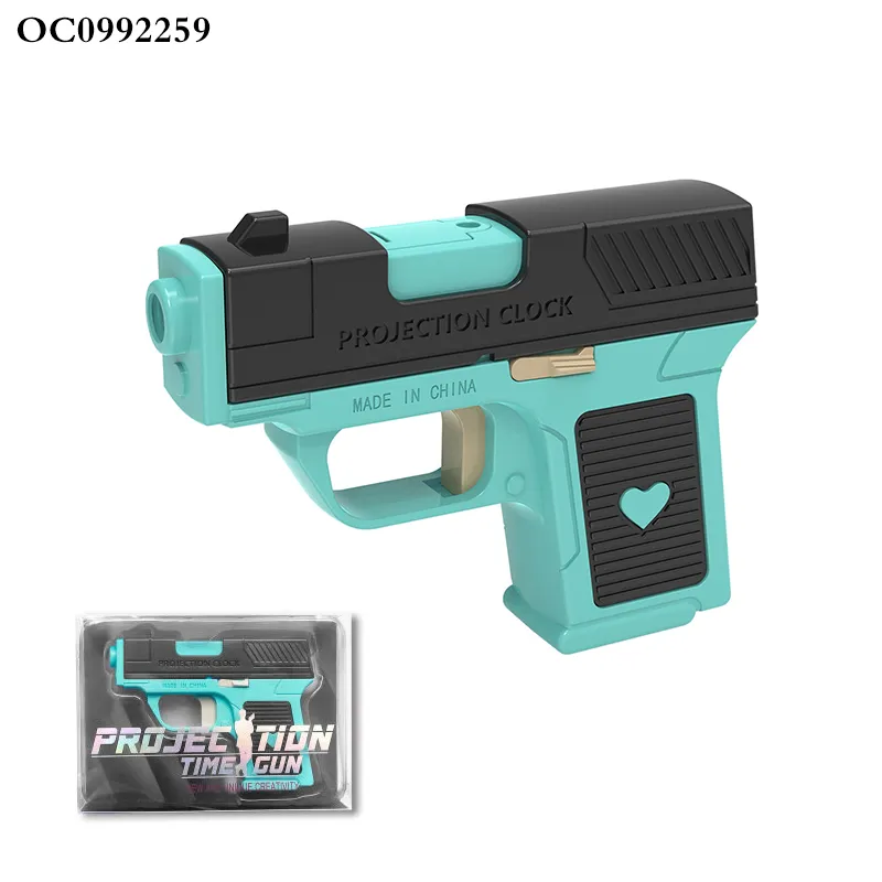 New Unique Creative LED Digital Clock Funny Electronic Gift Interactive Toys Shooting Projection Laser Game Gun for Kid