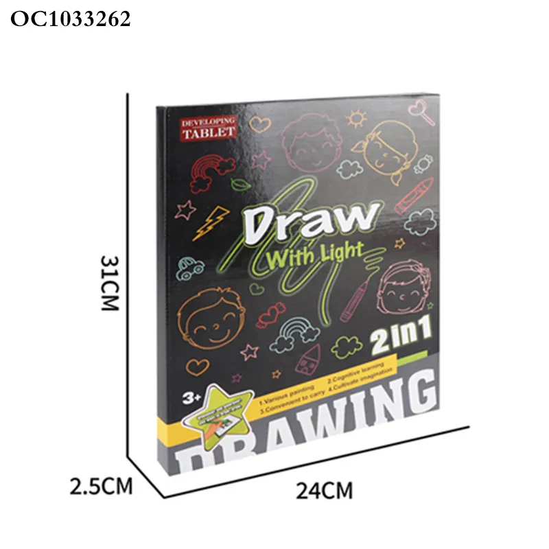 Montesorri Educational Luminous LED Drawing Copy Board Educative Creative Kids Wholesale Educational Toys to Draw