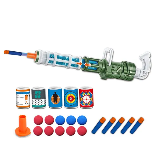 Soft Foam Balls Gun Toys Soft Bullet Air Shooting for Boys Powerful Gun with Target