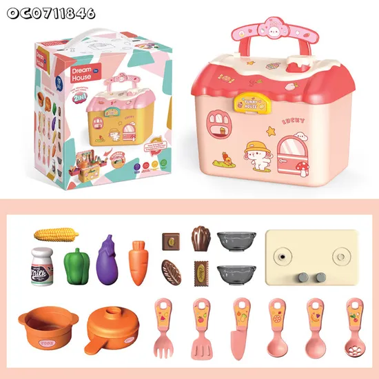 Wholesale Children Educational Pretend Plastic Kitchen Cooking Vegetable Fruit Food Toy