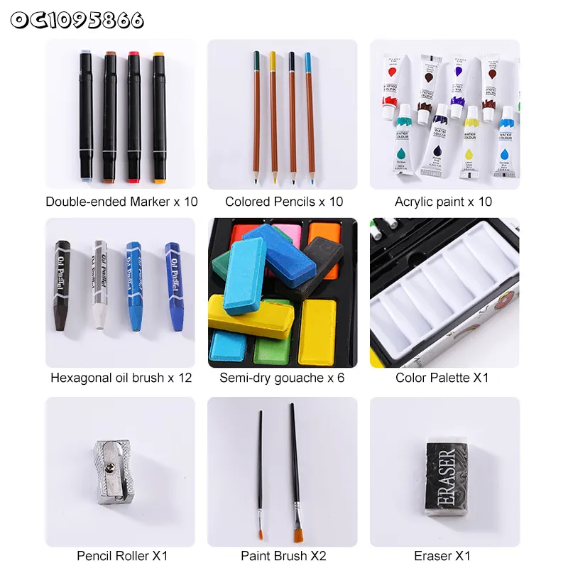Wholesale Custom Color Pencil Crayons Watercolor Painting of Drawing Tools and Materials Montessori Educational Toys for Kids
