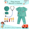 Baby Uniform Doctor and Nurse Party Costume Doctor Medical Role Play Toys for Kids
