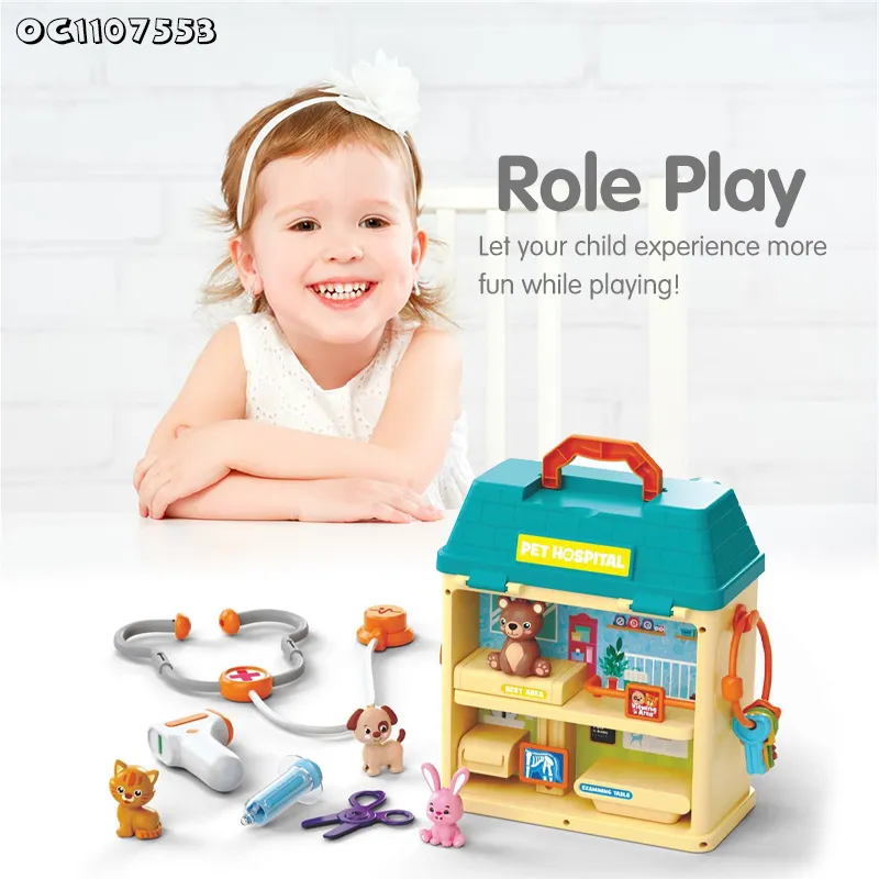 Toy Plastic Medical Tool DIY Pretend Play Educational Montessori Interactive Hospital Creative Doctor Set
