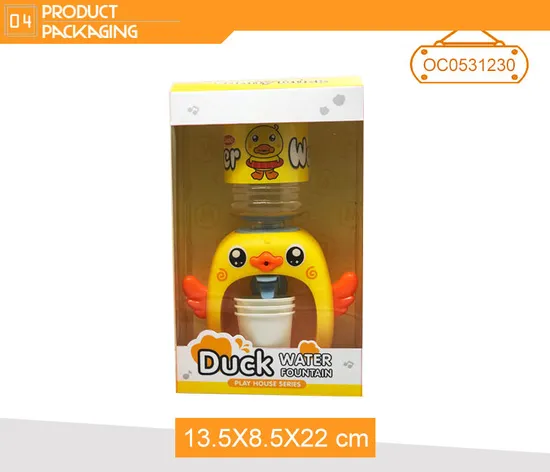 Kids Pretend Appliances Children's Plastic Kitchen Tool Duck Water Dispenser Toy