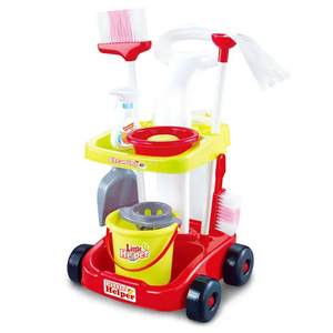 Small Plastic Household Cleaning Set Brushes Tools Toys for Baby