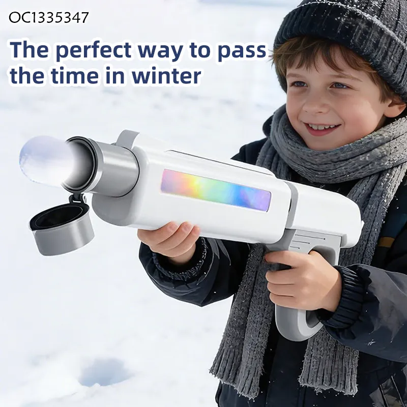 Winter Items Shooting Game Carnival Multiplayer Interactive Reaction Outdoor Challenge Games Snowball Launcher Gun for Kids