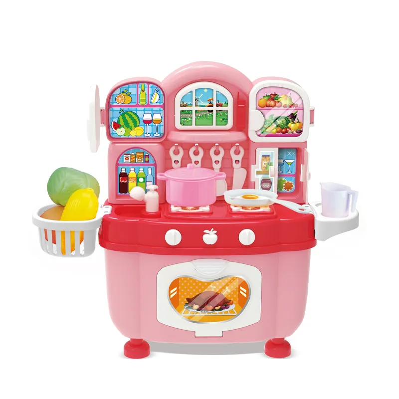 Wholesale Fun Little Girls Play Set Role Playing Educational Pretend Cooking Small Games Children's Plastic Kitchen Tool Set Toys for Kids