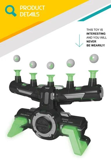 Indoor Gun Machine Luminous Suspension Flying Ball Shooting Game Toy Gun
