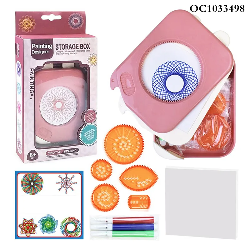 Multifunctional Geometric Ruler Artist Drawing Painting Tools and Materials Set Fancy Wholesale Educational Toy for Kids