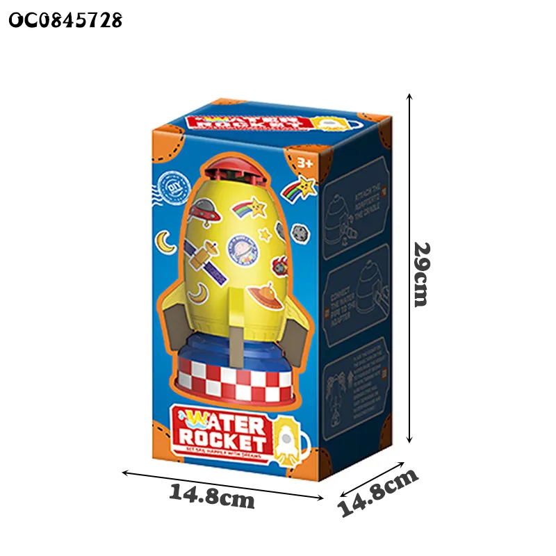Water Rocket Launcher Garden Novelty Toys Outdoor Rocket Water Pressure for Kids Boys