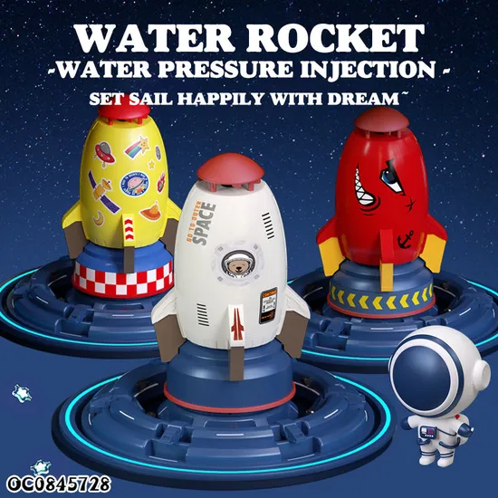 Water Rocket Launcher Garden Novelty Toys Outdoor Rocket Water Pressure for Kids Boys