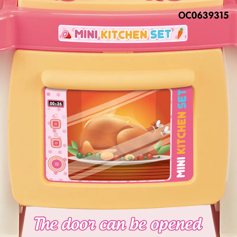 Wholesale Girls Mini Kitchen Playset Pretend Play Home Cooking Tool Toys for Kids
