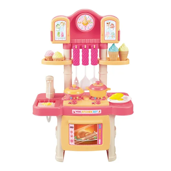 Wholesale Girls Mini Kitchen Playset Pretend Play Home Cooking Tool Toys for Kids