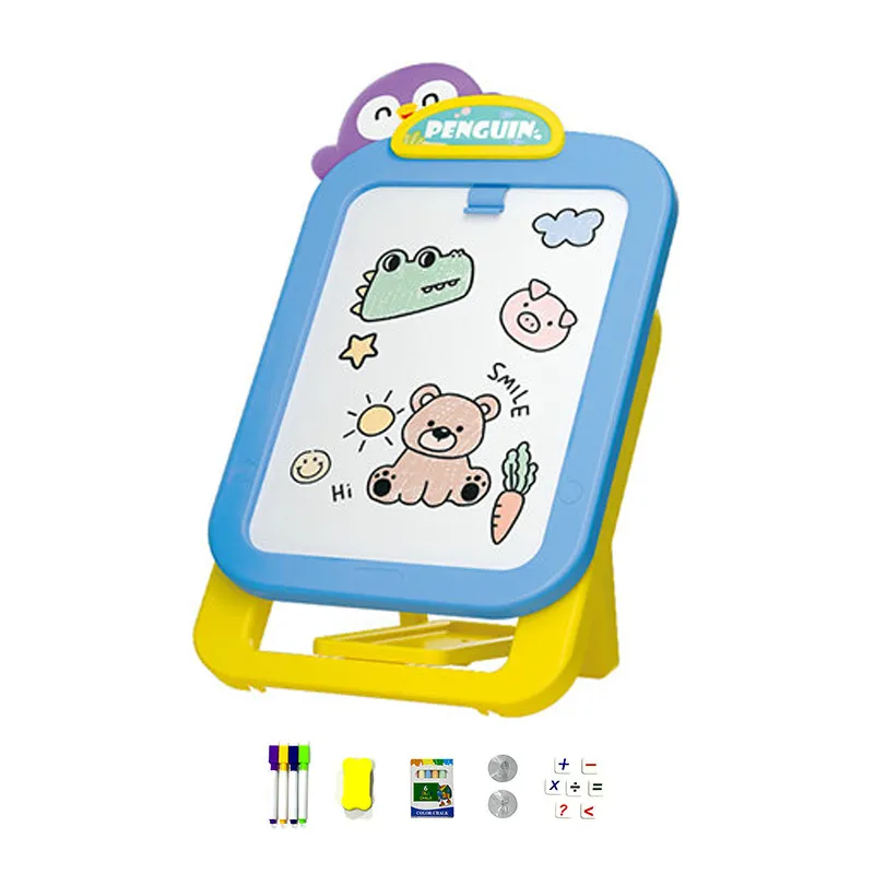 Wholesale Plastic Magnetic Writing Kids Montessori Toys and Double Sides Educational Drawing Boards