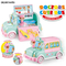 Light Music Plastic Doctor Nurse Pretend Play Ambulance Car Montessori Doctor Play Set Kit for Kids