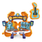 50PCS Boy Mechanical Tools Table Children Montessori Educational Screw Nuts Plastic Pretend Toy Set with Handbag Suitcase