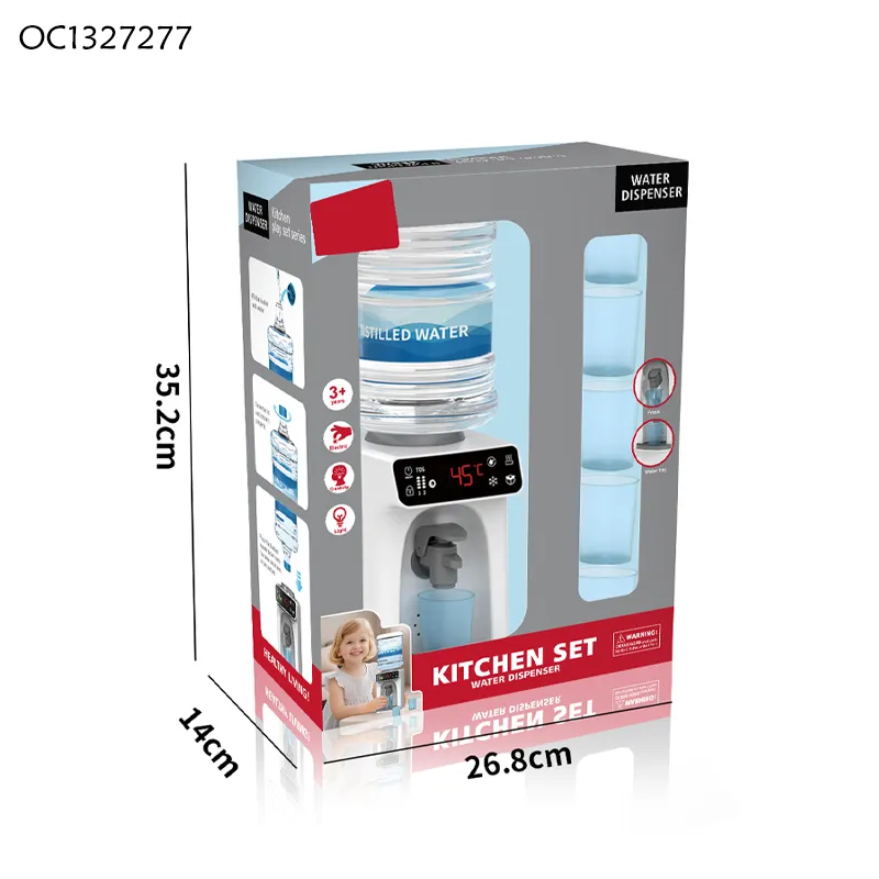 Wholesale Best Small Household Appliances Mini Water Dispenser Children's Plastic Kitchen Simulation Tool Toys for Baby with Spray Function
