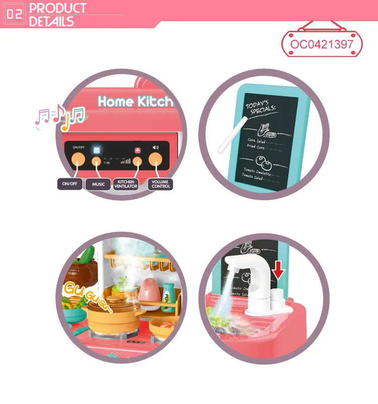 Luxury Best Spray Kitchen Table Wholesale Plastic Children House Play Set Toys for Girls