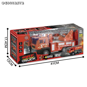 Wholesale Plastic City Rescue Remote Control Mini Fire Fighting Truck Car Toys