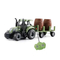 Plastic Transport Wooden Barrel Children RC Car Toys Small RC Farm Tractor Remote Control with Farm Toy