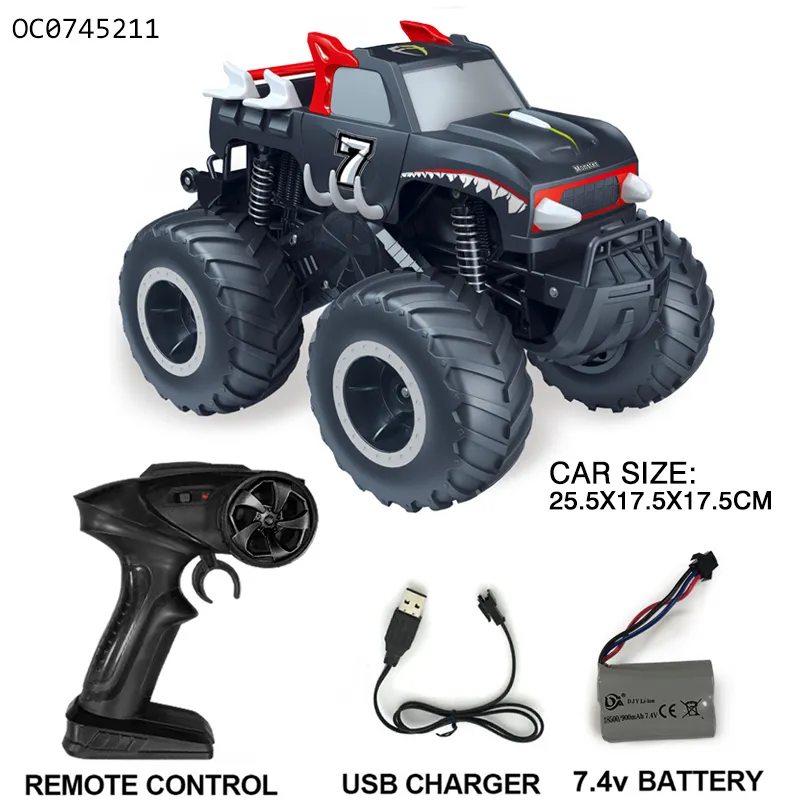 Wholesale 1: 16 Cool Land and Water Big Remote Control RC Offroad Stunt High Speed Car