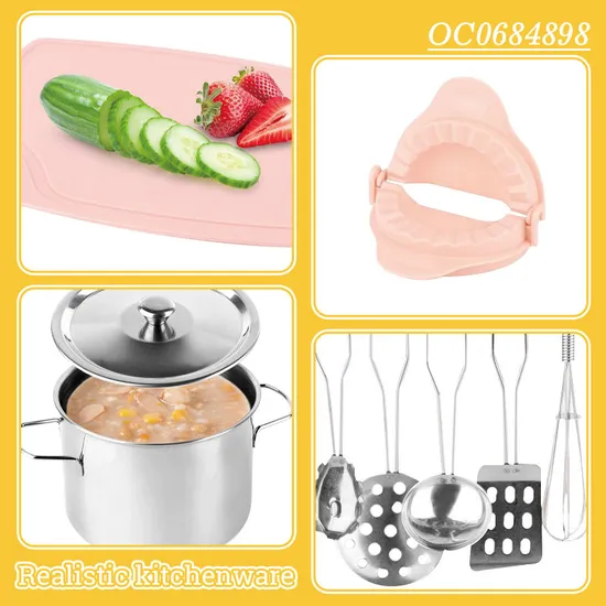Wholesale Electronic Mini Real Pretend Cooking Children House Play Kitchen Toys Set for Kids