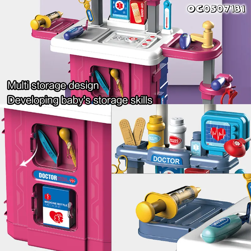 Girls Promotional Gift Wholesale High Quality Interactive Medical Set Pretend Play Doctor Tool Kits Toy for Children