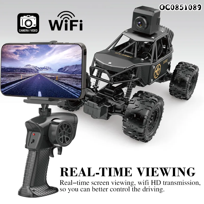 Wholesale Electronic Toys Remote Control Alloy off Road RC Model Car with Camerawifi