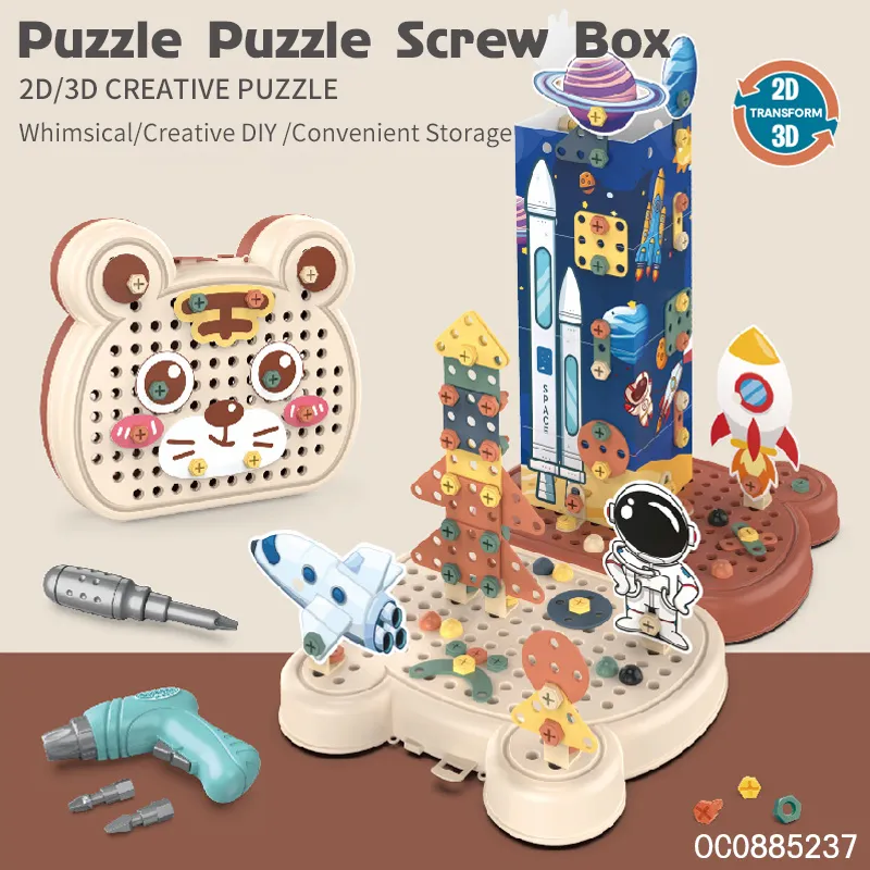 Wholesale Montessori Educational Plastic Building Block Popular DIY Toys