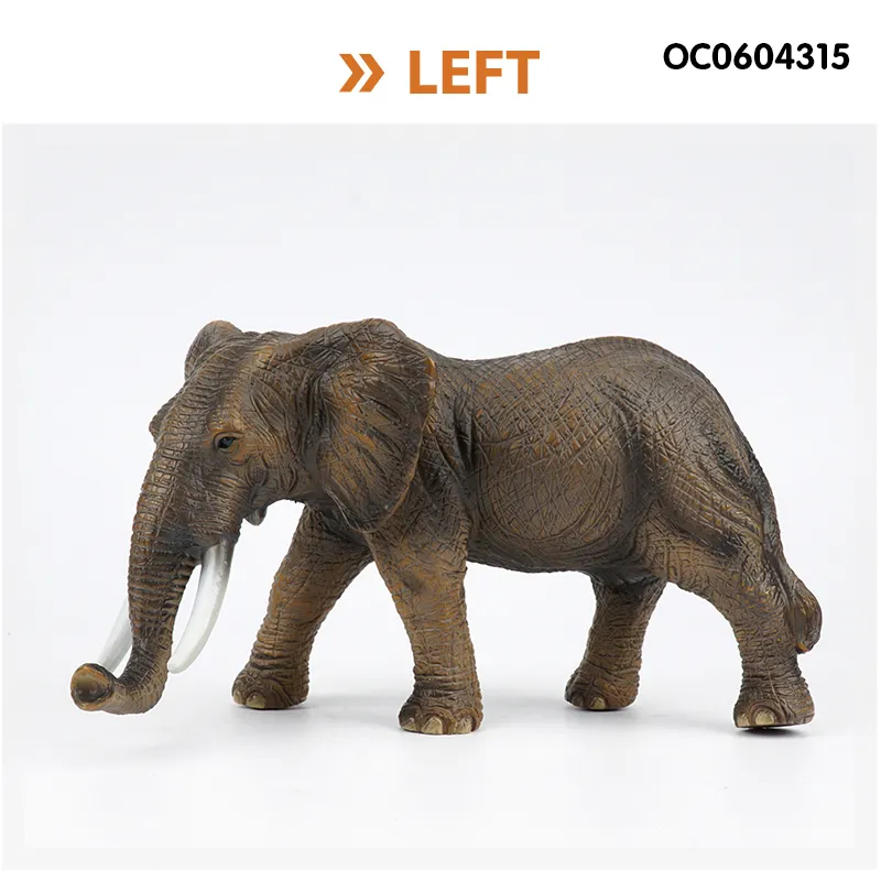 Wholesale Popular Educational Simulation Rubber Plastic Elephant Animal Sets Toy
