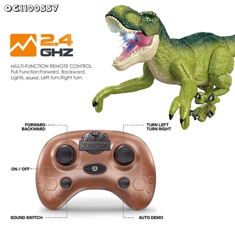 The Best Kids Simulation Dinosaur Games Open Mouth Big T Rex Dinosaur Remote Controlled Animal Toys with Light and Sound for Kid
