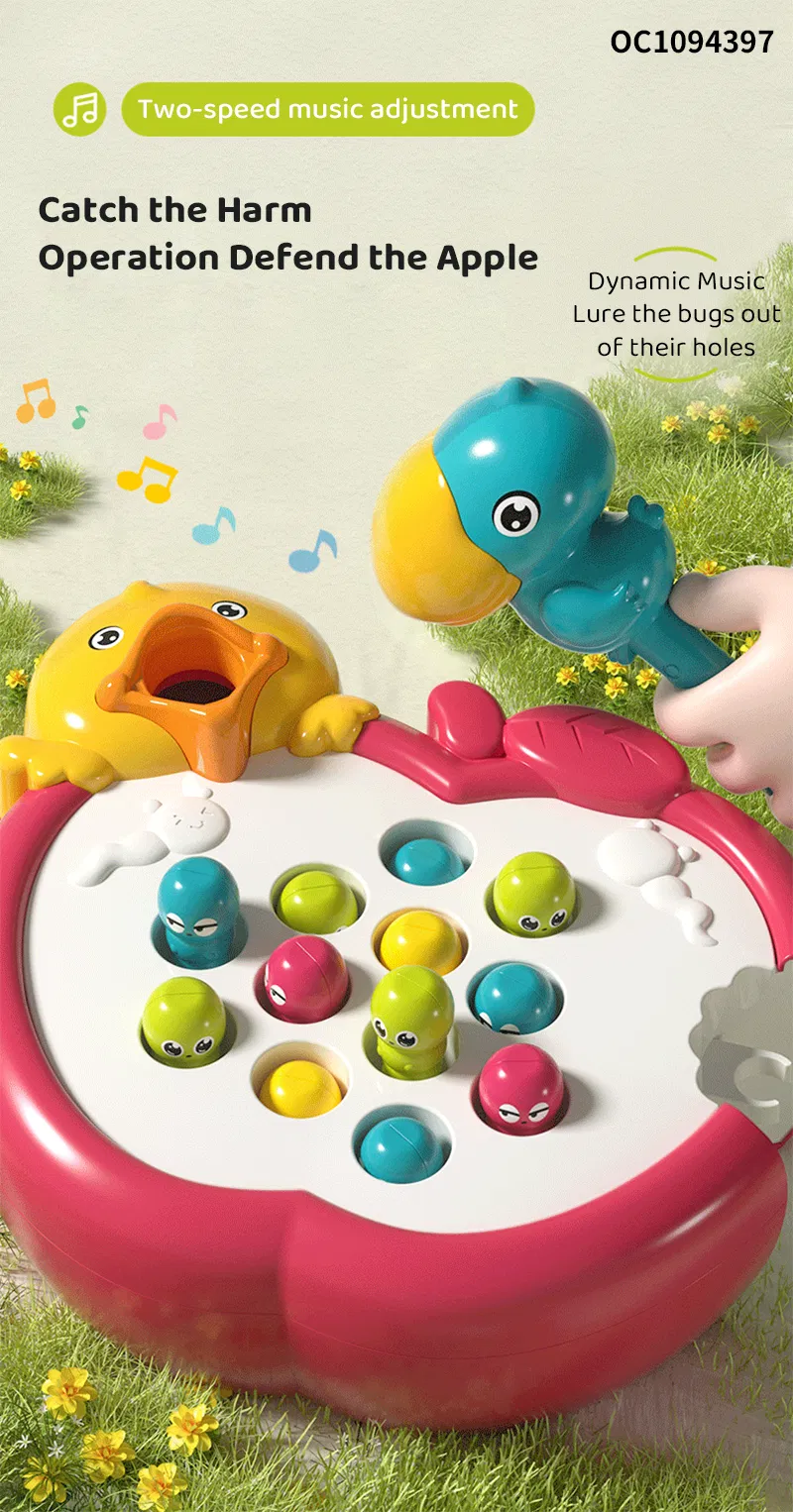 Wholesale Montessori Game Baby Interactive Board Games Electric Fishing Toys for Kids with Music