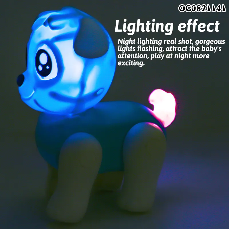 Light Music Wholesale Battery Operated Plastic Animal Light Music Electric Toy