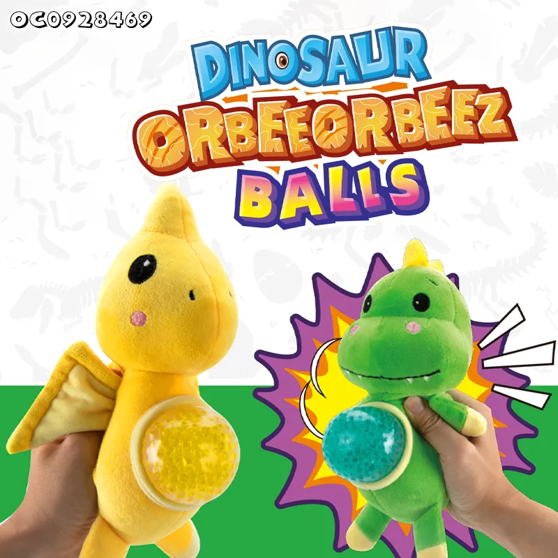 Wholesale Custom Anti Stress Balls Dinosaur Toy Plush Doll Sensory Squeeze Game Fidget Cheap Promotional Toys for Adults Kids