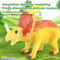 Assembling Toy Dinosaur Model Educational Handmade Graffiti Craft Toy Color Dinosaur Parts Plaster Paint Game Boy Toy