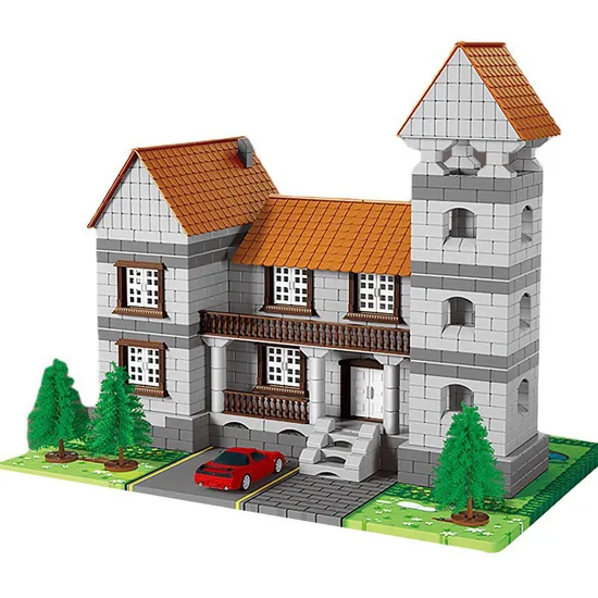 Wholesale Educational 3D Montessori House Building Blocks Model Toy for Kids