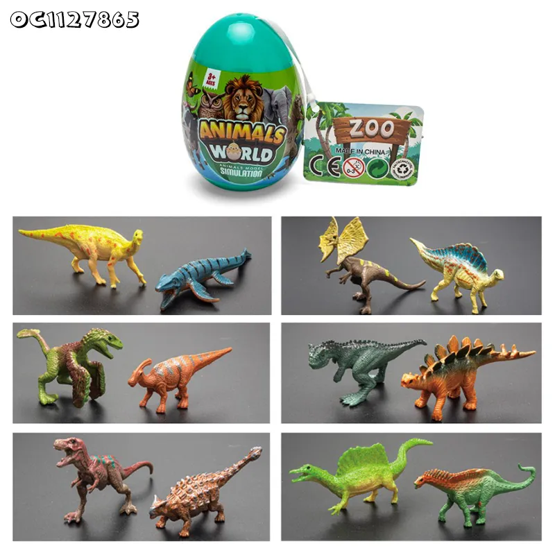 Moveable Tiny Toys Collectable Simulation Realistic PVC 3D Dinosaur Toys Jurassic Set Figure Model Toys with Egg for Decoration